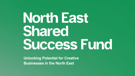 North East Shared Success Fund in white on a green background.